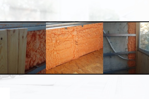 Утеплення балкона поліуретановим утеплювачем Полінор